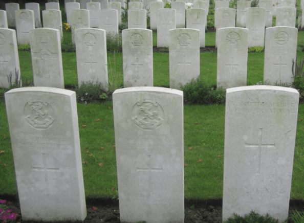 Billy + comrades headstones